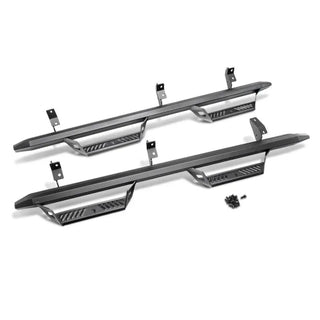 N-Fab Predator Pro Nerf Steps Textured (F&R): Jeep Wrangler 18-26 3.6L/3.0L EcoDiesel/2.0L - Black