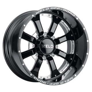 Weld W125 Granada / Gloss Black Milled | 20x10 | 6x139.7 | -18mm Offset