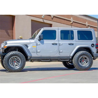 N-Fab Predator Pro Nerf Steps Textured Black (F&R): Jeep Wrangler 18-26 6.4L/3.6L/3.0L EcoDiesel/2.0L