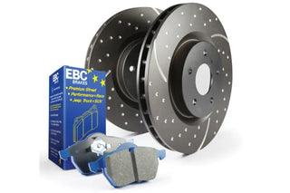 EBC S6 Bluestuff Pads & GD Rotors (REAR): Fits Chrysler / Dodge (05-24) w/ Lube