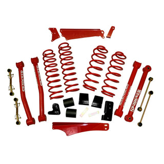 Skyjacker 4" Lift Kit: Jeep Wrangler 2007-2018 3.8L/3.6L V6 - Red