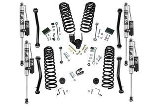 Superlift 4in Dual Rate Coil Lift Kit w/ Fox 2.0 Res Shocks (F&R): Jeep Wrangler 2018-2022