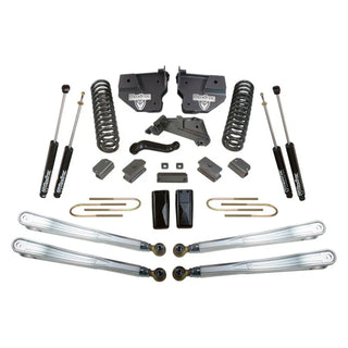 Maxtrac 4in/1in MaxPro Coil Lift Kit w/4-Link Arms & Shocks: Ram 3500 2013-2018 5.7L/6.4L