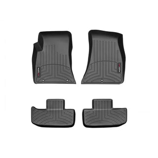 WeatherTech Front & Rear FloorLiners Black (F&R): 15-23 Challenger RWD
