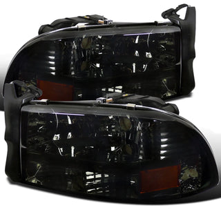 Spec D Crystal Headlights (Smoke): Dodge Dakota & Durango 1997 - 2004