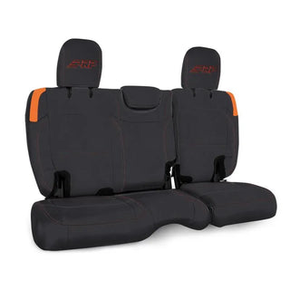 PRP Jeep Wrangler JL Rear Bench Covers Black/Orange (REAR): Jeep Wrangler 2018-2026 2.0L/3.6L