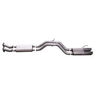Gibson Cat-Back Perf Exhaust Aluminized Polished Tip: Jeep Grand Cherokee 06-10 6.1L SRT8