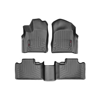 WeatherTech FloorLiners Front & Rear: 16-23 Durango 2nd Row Bench - Black