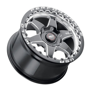 Weld S909 Ventura / Gloss Black Milled | 20x10 | 6x139.7 | +38mm - Beadlock