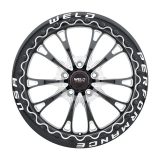Weld S908 Belmont Drag / Gloss Black Milled | 18x10 | 5x115 | +30mm - Beadlock
