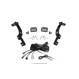 Diode Dynamics Stage Series Ditch Light Kit Pro White Combo: Fits Ram 1500 2019-2024 6.2L/5.7L