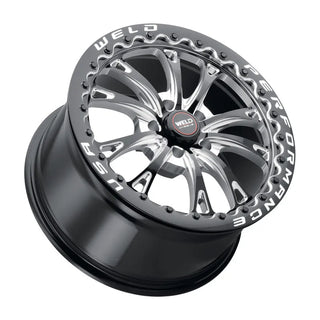 Weld S908 Belmont Drag / Gloss Black Milled | 18x10 | 5x115 | +30mm - Beadlock