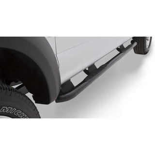 LUND 3in Round Bent Steel Nerf Bars Black: Ram 1500 2019-2024 5.7L / 6.2L / 3.6L / 3.0L