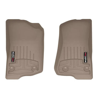 WeatherTech Front FloorLiners Tan: Jeep Wrangler JL / Gladiator JT 2018-26 / 20-24