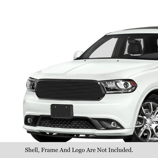 APS Black Stainless Upper Billet Grille: Dodge Durango 2014 - 2017