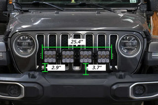 Diode Dynamics SS5 4-Pod CrossLink Grille Lightbar Kit Sport White (FRONT): Jeep Wrangler JL 2018-26 / Gladiator JT 2020-24