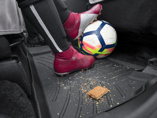 WeatherTech FloorLiner Floor Mats (F&R): Jeep Grand Cherokee (22-26) L & 4Xe 2-Rows - Black