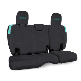 PRP Rear Bench Cover No Armrest (REAR): Jeep Wrangler JLU 2018-2026 Black/Teal
