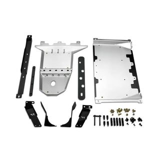 Rugged Ridge Alum Skid Plate Engine/Trans: Jeep Wrangler 2018-2024 2.0L/3.6L