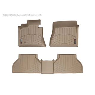 WeatherTech Front and Rear FloorLiners (F&R) Tan: Jeep Wrangler Unlimited JK 2014-2018