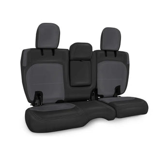 PRP Seats Rear Bench Cover Leather Interior (REAR): Jeep Wrangler JLU 2018-2026 Black/Grey