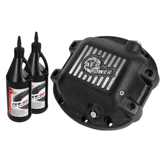 aFe Machined Fins Diff Cover w/ 75W-90 Oil: Jeep Grand Cherokee 1997-2015 / Wrangler 1997-2018