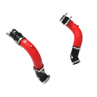 aFe BladeRunner AL Hot & Cold Charge Pipe Kit 3in & 3.5in Red: Ram 2500/3500 2025-2026 6.7L Diesel