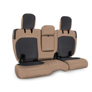 PRP Seats Rear Bench Cover Leather Interior (REAR): Jeep Wrangler JLU 2018-2026 Black/Tan