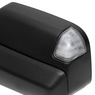 Spec D Driver Mirror w/ Turn & Puddle Light (MANUAL-FOLD, BLACK): Ram 2500 / 3500 (19-26)