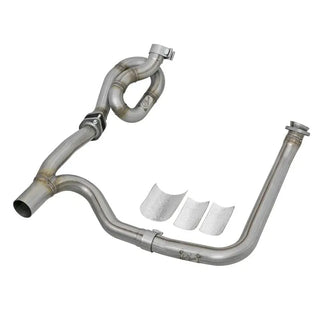aFe Twisted Steel Y-Pipe 2"-2.5" Exhaust System: Jeep Wrangler 12-18 3.6L V6