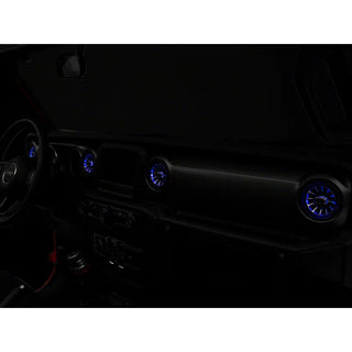 Raxiom LED Ambient Vent Lighting Kit (INTERIOR): Jeep Wrangler JL 2018-2025 2.0L/3.6L