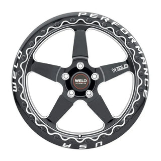 Weld S904 Ventura / Gloss Black Milled | 18x10 | 5x115 | +30mm - Beadlock