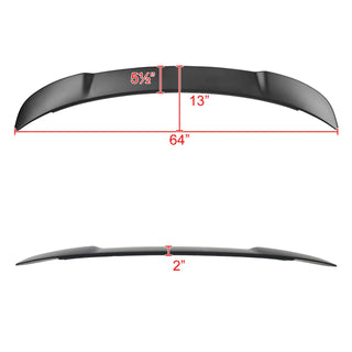 Spec D Rear Spoiler (Matte Black): Dodge Charger 2015 - 2023