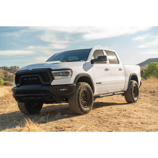 DV8 Offroad OE Plus Side Steps Black Steel (SIDE): Ram 1500 Crew Cab 2019-2025 5.7L/6.2L