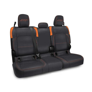 PRP Seats Rear Bench Covers with No Armrest (REAR): Jeep Gladiator JT 2020-2025 3.6L/3.0L - Black/Orange
