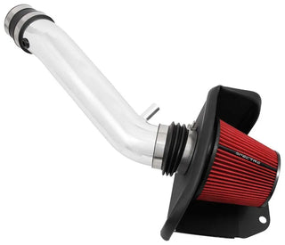 Spectre Polished Air Intake Kit w/Red Filter (F&R): Jeep Grand Cherokee / Dodge Durango 2016-2024 3.6L