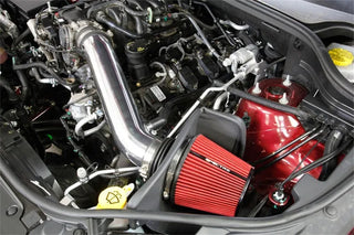 Spectre Polished Air Intake Kit w/Red Filter (F&R): Jeep Grand Cherokee / Dodge Durango 2016-2024 3.6L