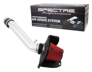 Spectre Polished Air Intake Kit w/Red Filter (F&R): Jeep Grand Cherokee / Dodge Durango 2016-2024 3.6L