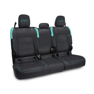 PRP Rear Bench Covers No Armrest (REAR): Jeep Gladiator JT 2020-2025 3.6L/3.0L - Black/Teal