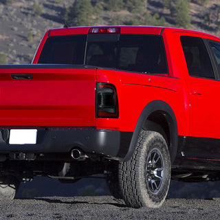 Spec D LED Tail Lights (Smoke, Red LED w/ Sequential Turn Signal): Ram 2013 - 2018