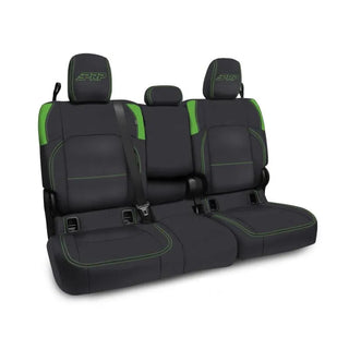 PRP Rear Bench Covers Armrest (REAR): Jeep Gladiator JT 2020-2025 3.6L/3.0L - Black/Green