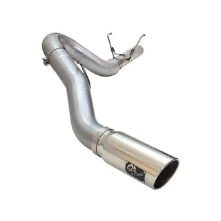 aFe Atlas 5" Aluminized Steel DPF-Back Exhaust Polished Tip: Ram 2500 / 3500 13-18 6.7L Diesel