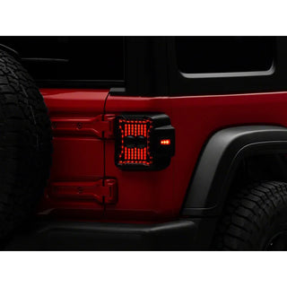 Raxiom Axial Series Linear LED Tail Lights: Jeep Wrangler JL 2018-2025 2.0L Turbo / 3.6L V6 / 3.0L EcoDiesel / 6.4L 392 - Smoked