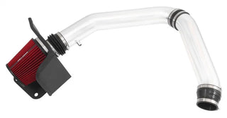 Spectre Polished F/I Air Intake Kit w/Red Filter (FRONT): Fits Jeep/Dodge 2011-2015 3.6L