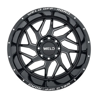 Weld W117 Fulcrum / Gloss Black Milled | 20x12 | 8x165.1 | -44mm Offset