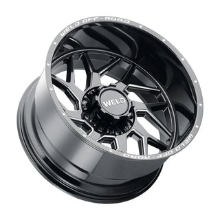 Weld W117 Fulcrum / Gloss Black Milled | 20x12 | 8x165.1 | -44mm Offset