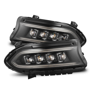 AlphaRex NOVA LED Projector Headlights (Black): Dodge Charger 2015 - 2013