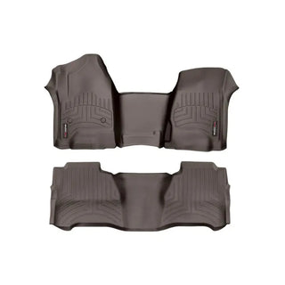 WeatherTech Front & Rear FloorLiners Cocoa (F&R): Jeep Wrangler Unlimited JK 2014-2018