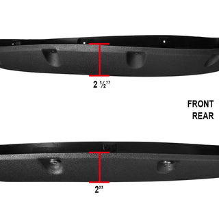 Spec D Riveted Style Fender Flares (Textured Black, 4pc): Dodge Ram 2500 & 3500 2010 - 2018