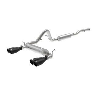 aFe Vulcan Series Cat-Back Exhaust Quad Black Tips: Jeep Wrangler 07-18 3.8L/3.6L